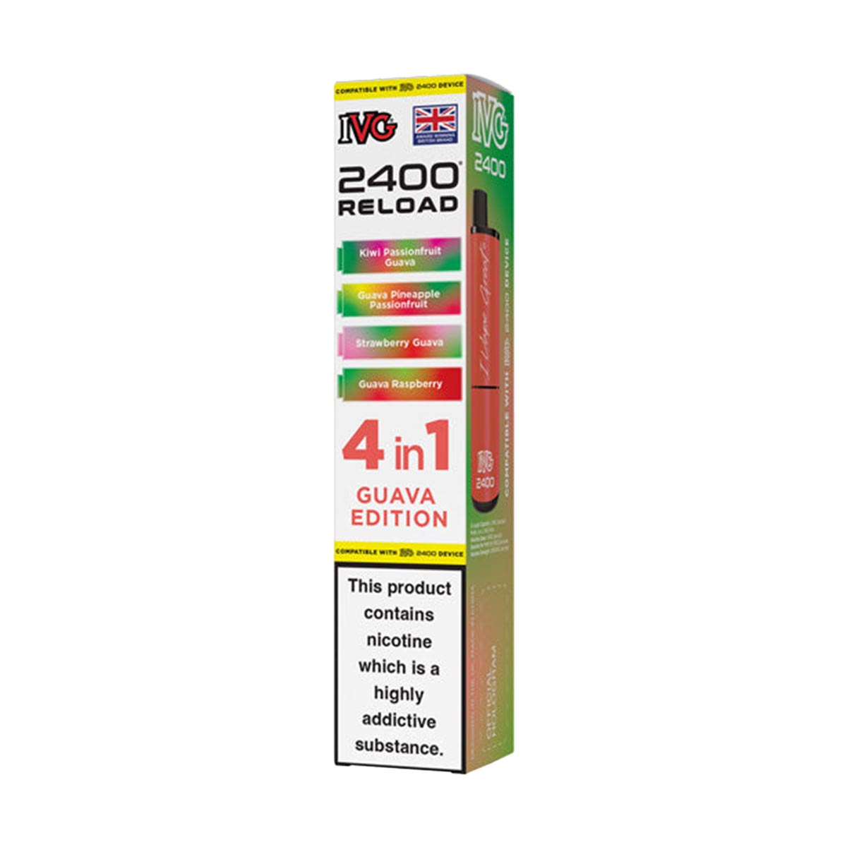 IVG 2400 Reload Pods 4 in 1 Pack