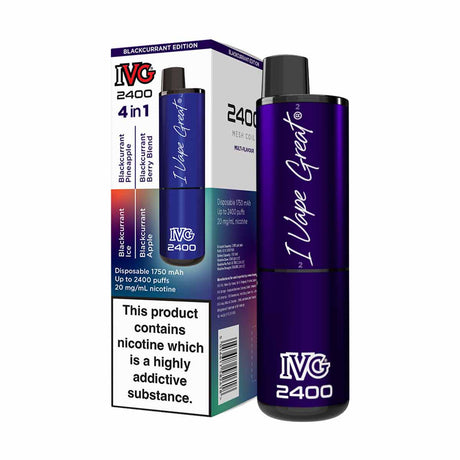 Blackcurrant Edition ivg 2400 disposable vape 