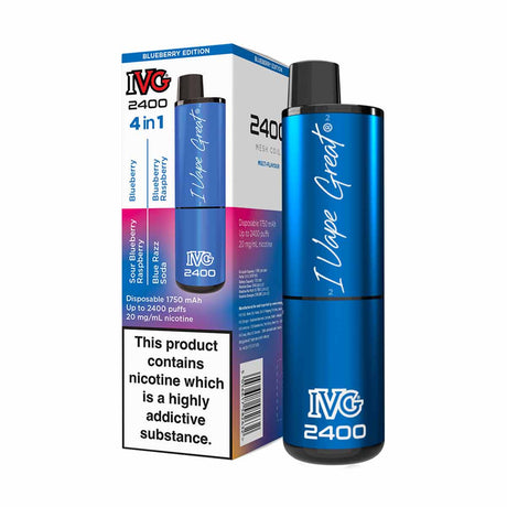 Blueberry Edition ivg 2400 disposable vape 