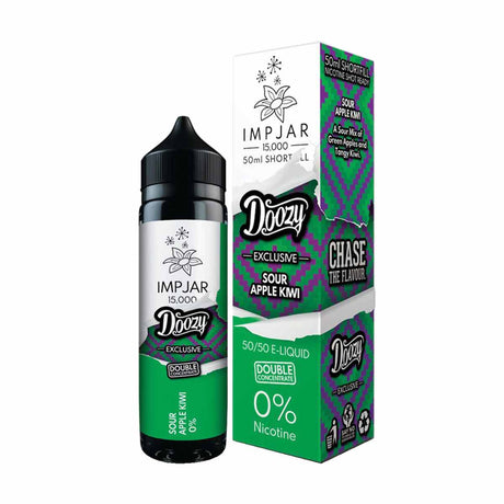 Sour Apple Kiwi 50/50 shortfill e liquid Imp Jar X Doozy Exclusive