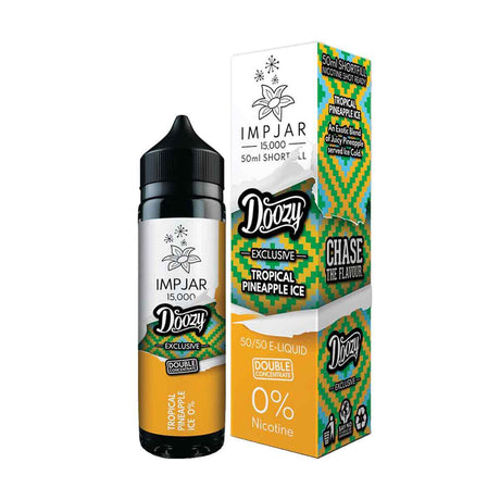 Tropical Pineapple Ice 50/50 shortfill e liquid Imp Jar X Doozy Exclusive