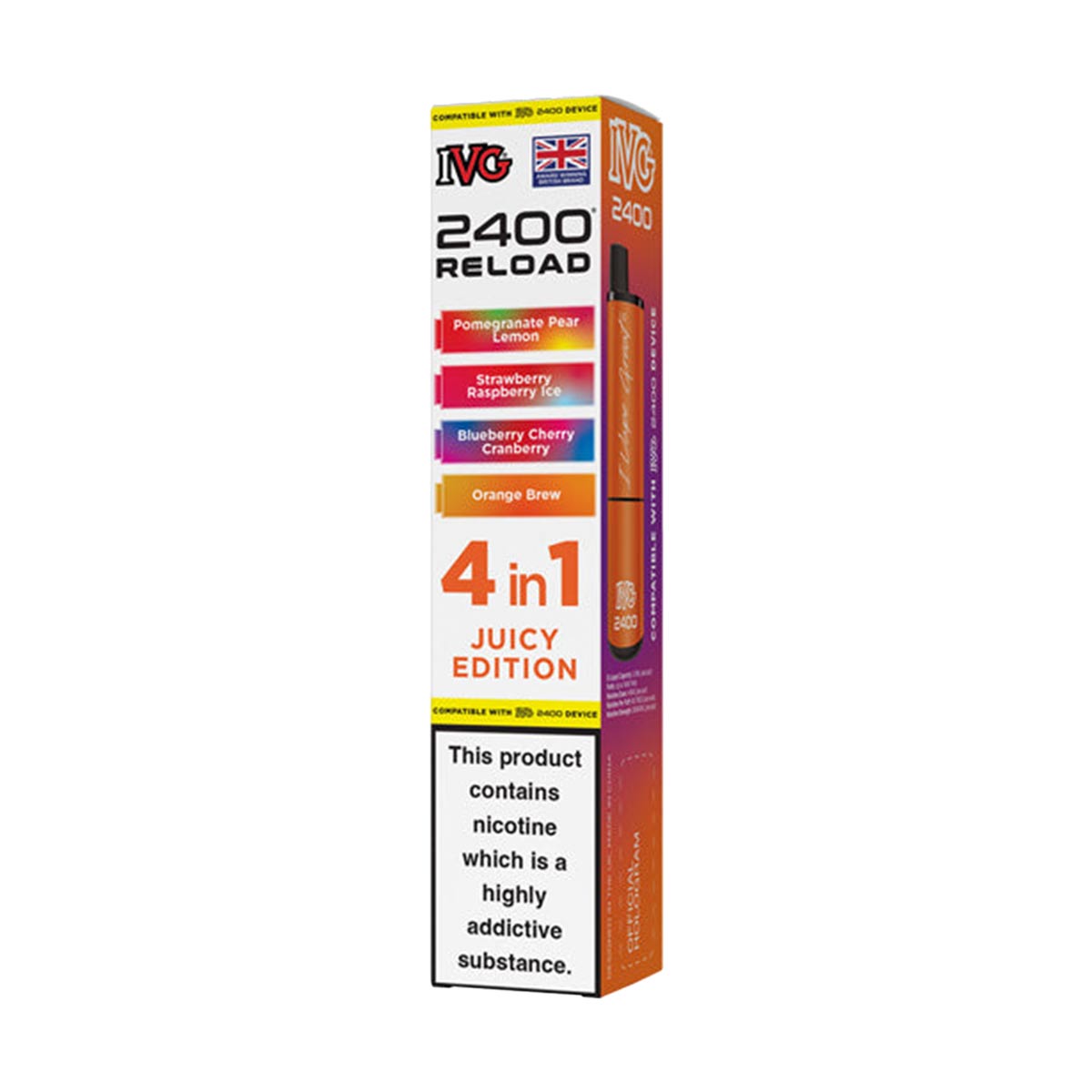 IVG 2400 Reload Pods 4 in 1 Pack