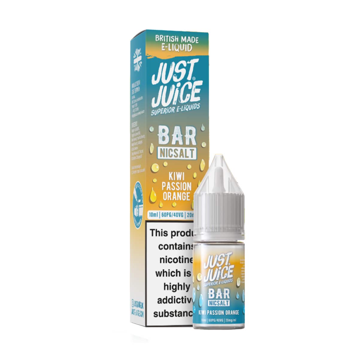 Kiwi Passion Orange Just juice bar vape nic salts 20mg