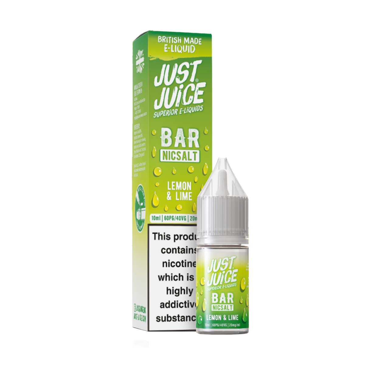 Lemon & Lime by Just Juice Bar Nic Salts | Grey Haze UK Lemon & Lime by Just Juice Bar Nic Salts | Grey Haze UK