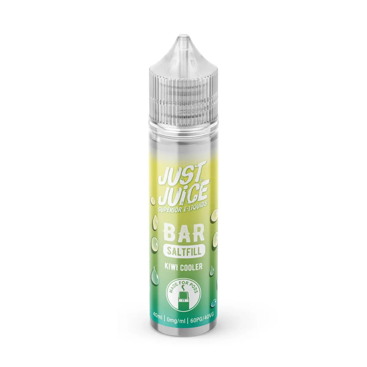Kiwi Cooler Just Juice Bar Saltfill Shortfill E-liquid 40ml