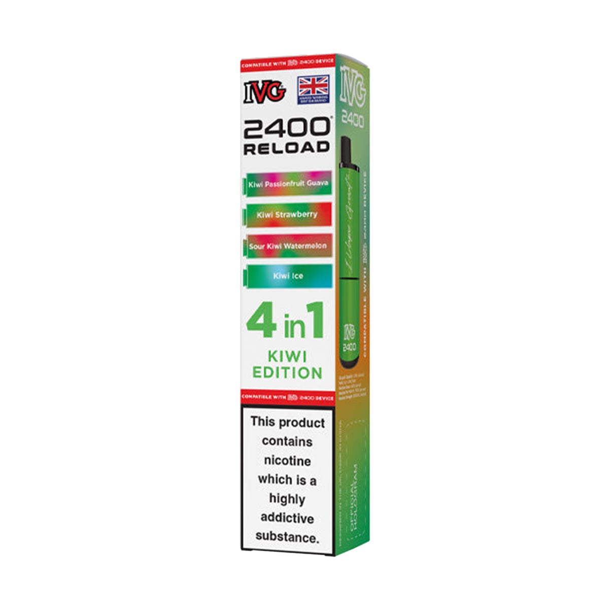 IVG 2400 Reload Pods 4 in 1 Pack