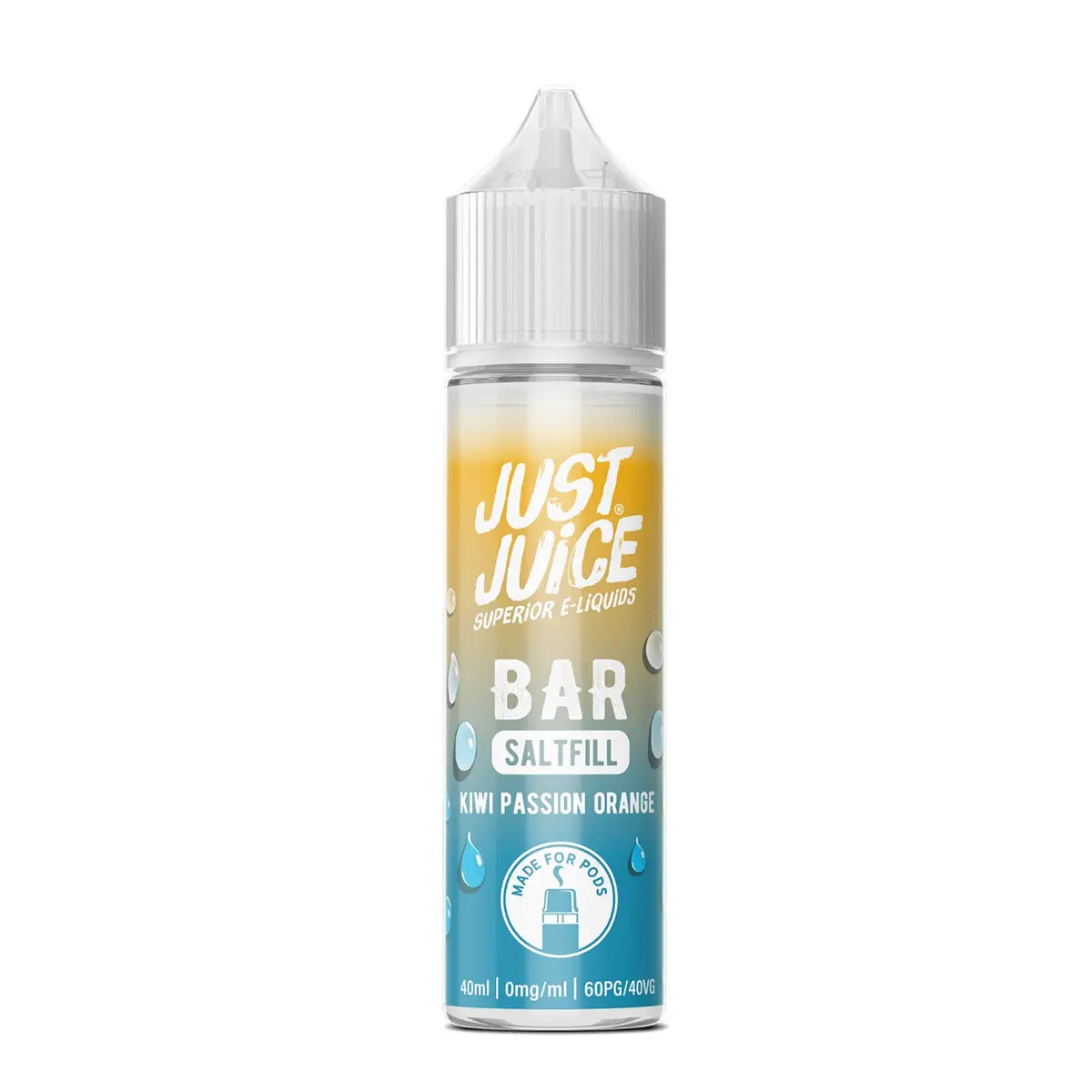 Kiwi Passion Orange Just Juice Bar Saltfill Shortfill E-liquid 40ml