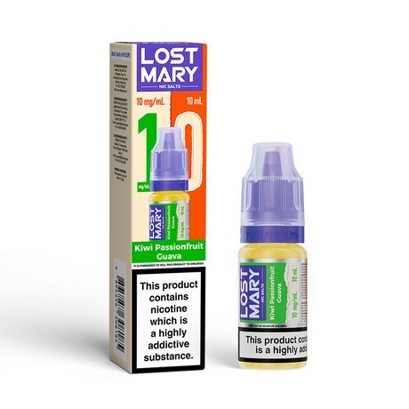 Kiwi Passionfruit Guava Lost Mary Nicotine Salts