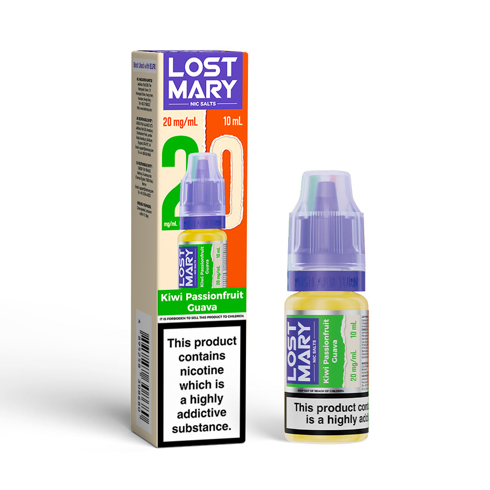 Kiwi Passionfruit Guava Lost Mary Nicotine Salts