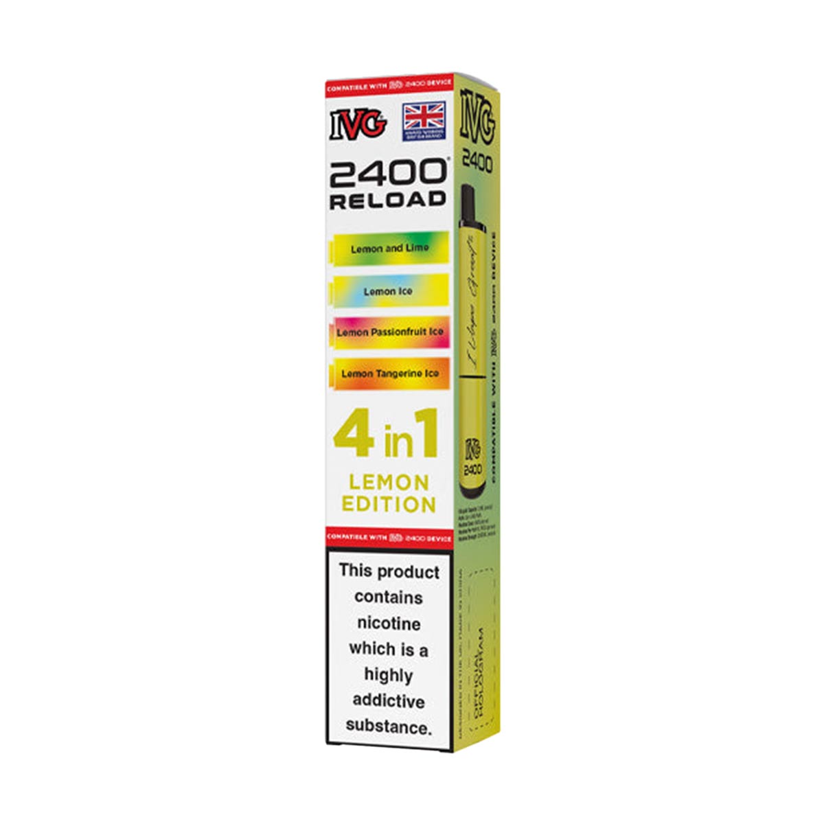 IVG 2400 Reload Pods 4 in 1 Pack