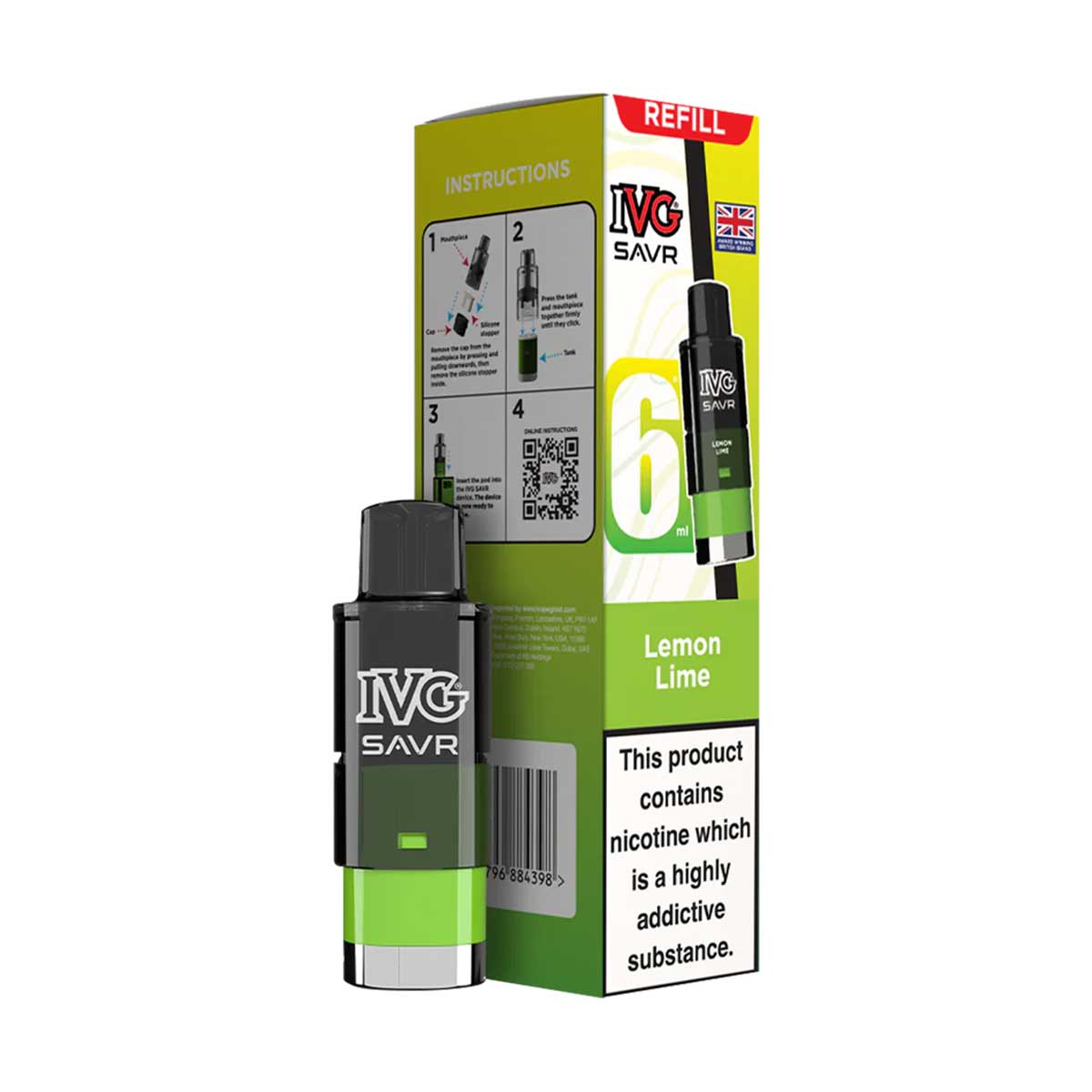IVG SAVR Prefilled Pod + Refill Container