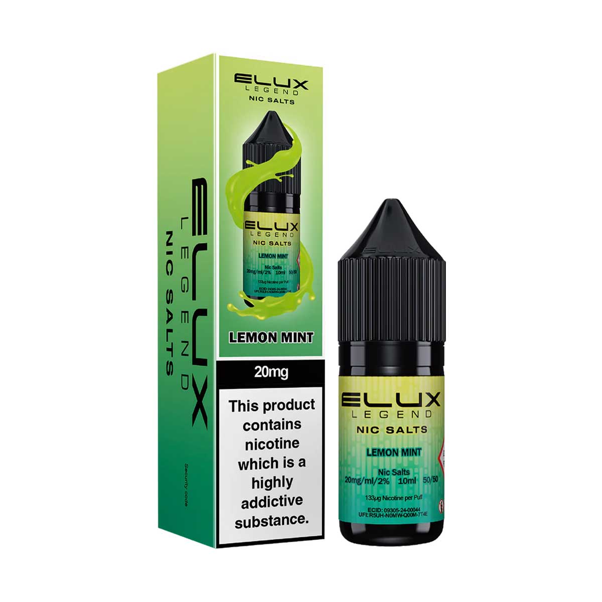 Lemon Mint Elux Legend Nic Salts