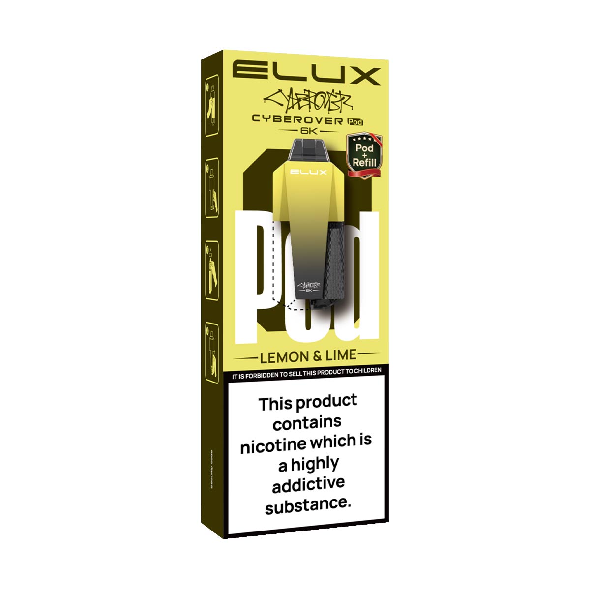 Elux Cyberover 6K Refill Pods | 3 For 19 - 6000 Puffs | Grey Haze UK Elux Cyberover 6K Refill Pods | 3 For 19 - 6000 Puffs | Grey Haze UK