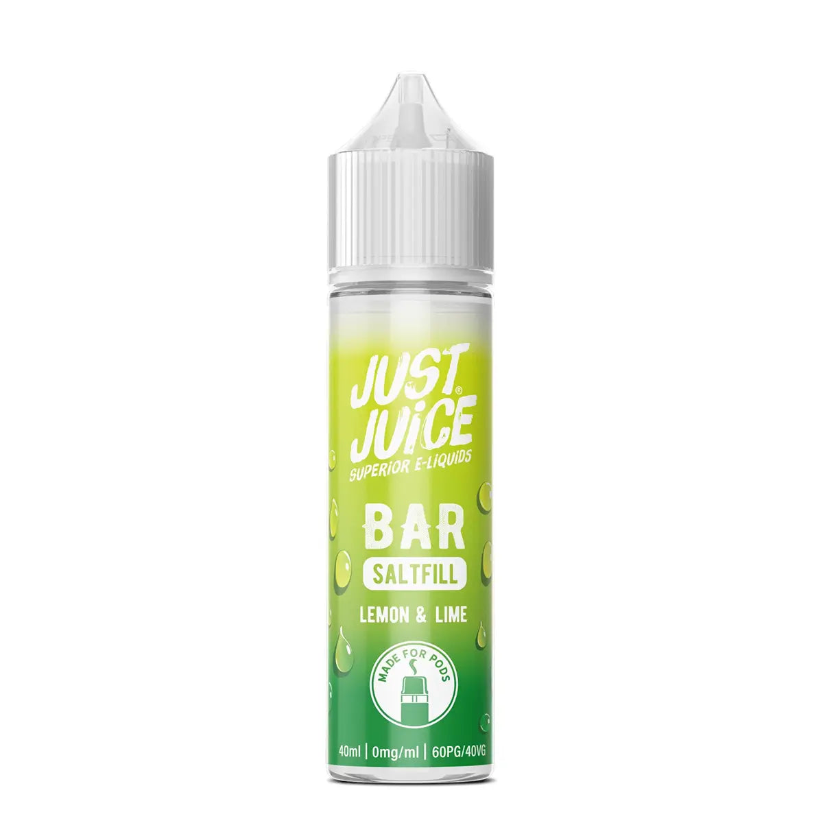 Lemon & Lime Just Juice Bar Saltfill Shortfill E-liquid 40ml