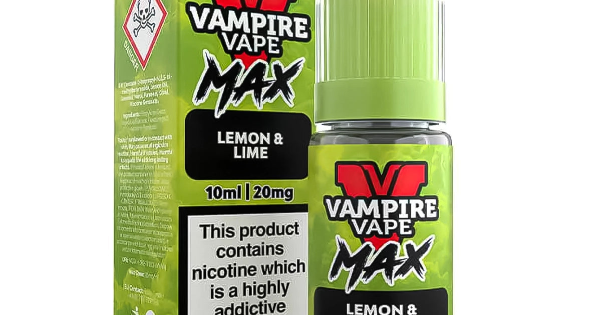 vampire vape sweet lemon pie nic salt Lemon & Lime Vampire Vape MAX 10ml Nic Salt | Bold Citrus Blend
