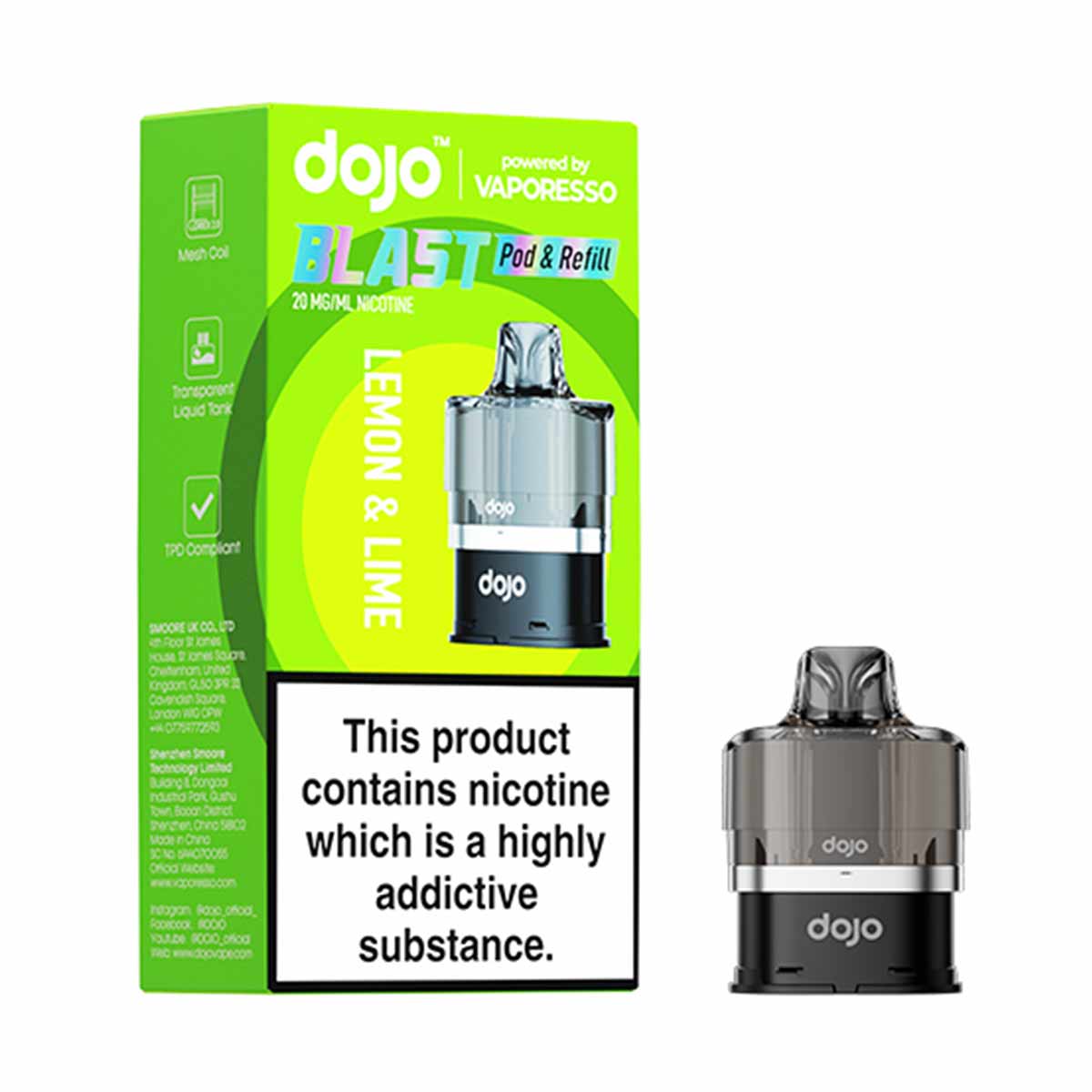 Vaporesso Dojo Blast 6000 Prefilled Pods