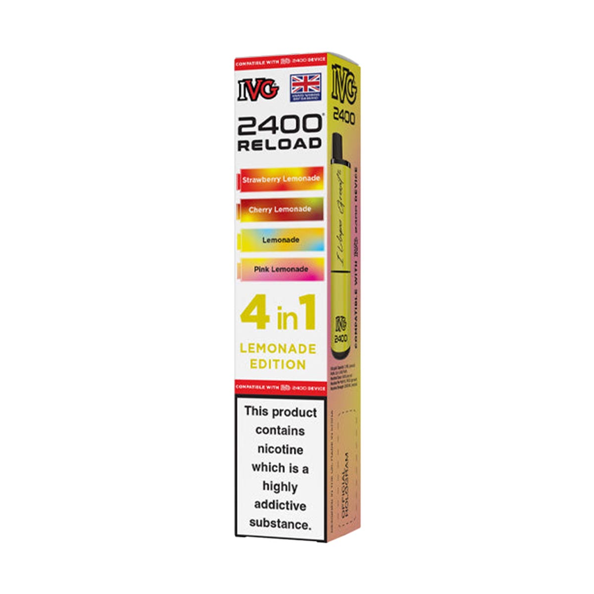 IVG 2400 Reload Pods 4 in 1 Pack