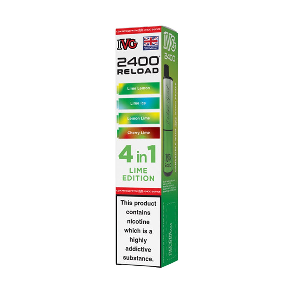 IVG 2400 Reload Pods 4 in 1 Pack