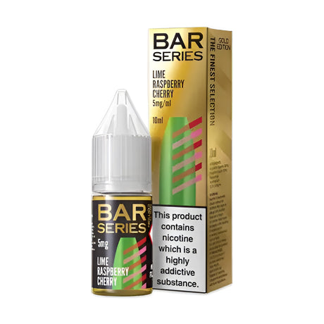 Lime Raspberry Cherry Nic Salt E-liquid By Bar Series Gold Edition