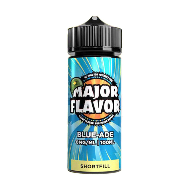 Blue Ade Major Flavour shortfill e liquid 100ml