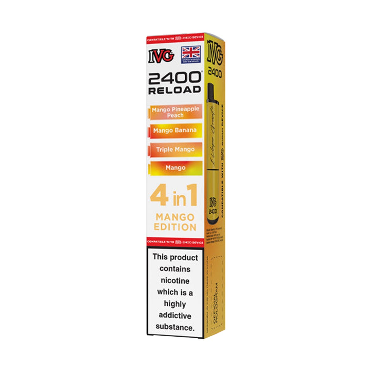 IVG 2400 Reload Pods 4 in 1 Pack