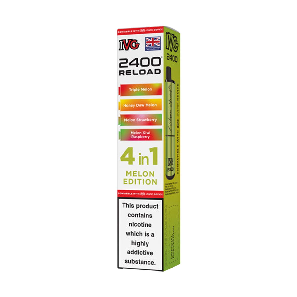 IVG 2400 Reload Pods 4 in 1 Pack