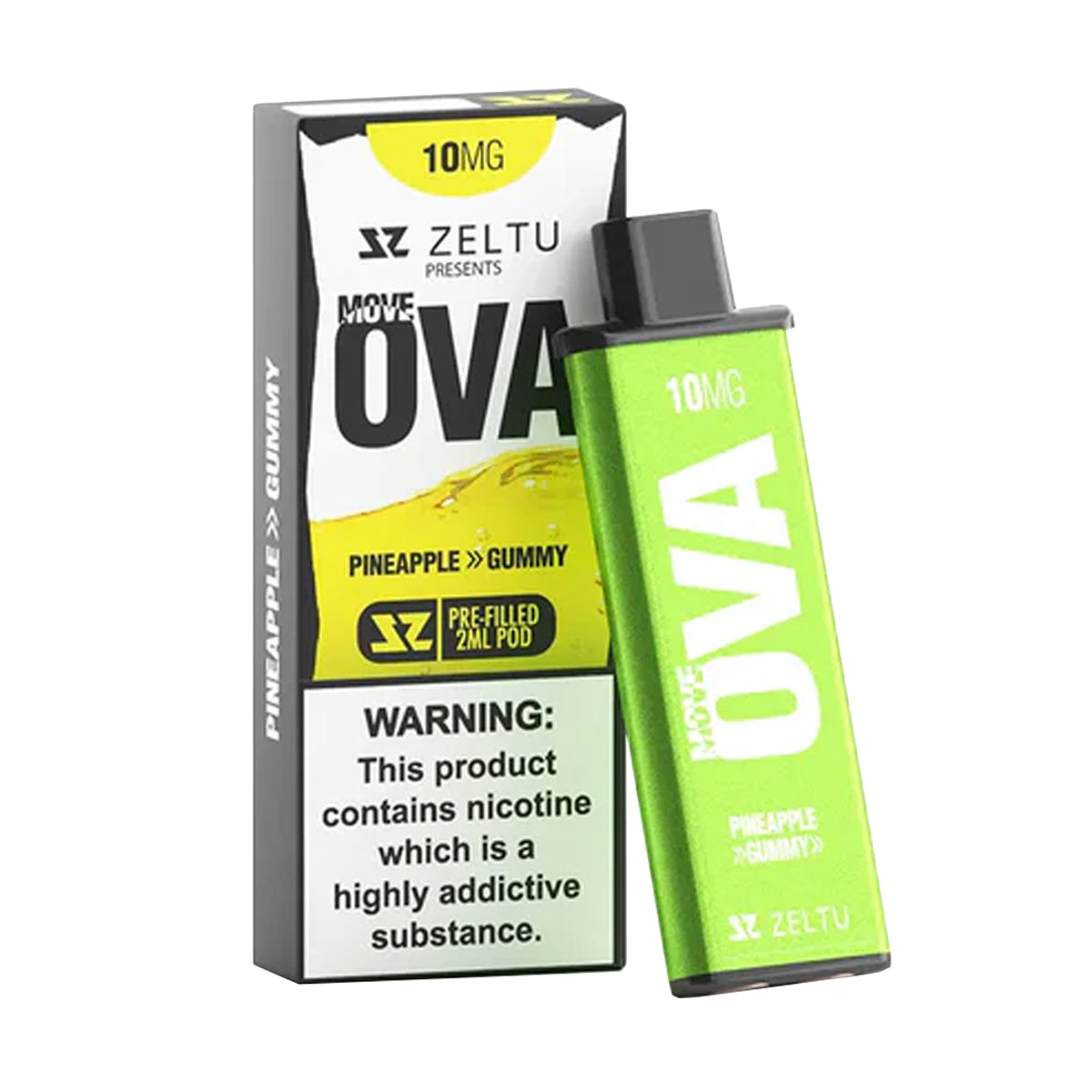 Move Ova Pineapple Gummy Zeltu X3 Prefilled Pods | 2ml UK | Grey Haze UK