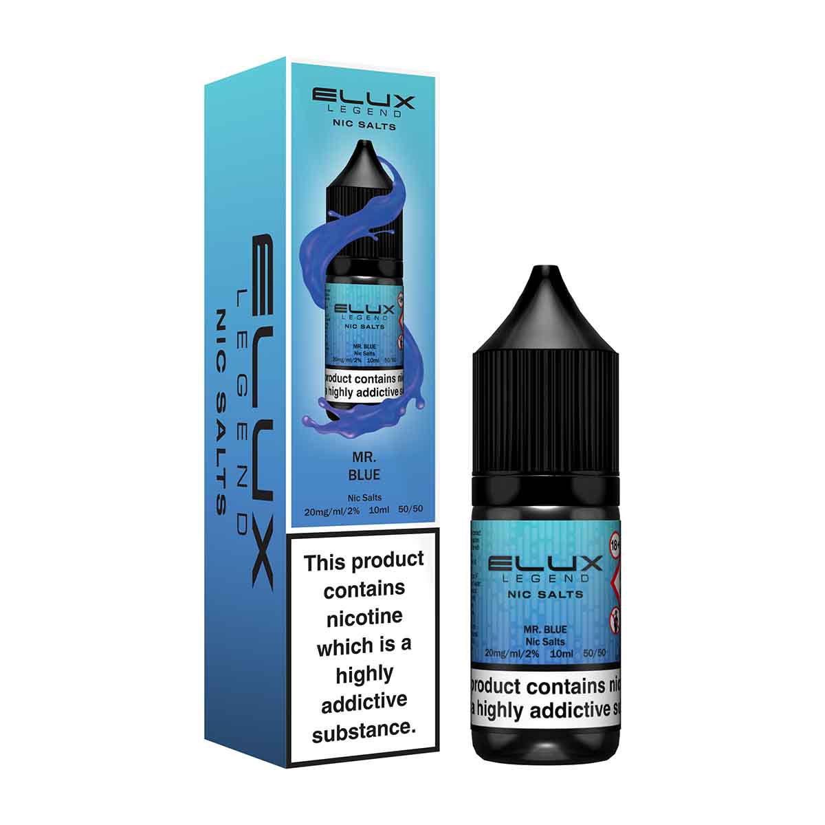 Mr Blue Nic Salt E-liquid by Elux Legend | Grey Haze UK Mr Blue Nic Salt E-liquid by Elux Legend | Grey Haze UK