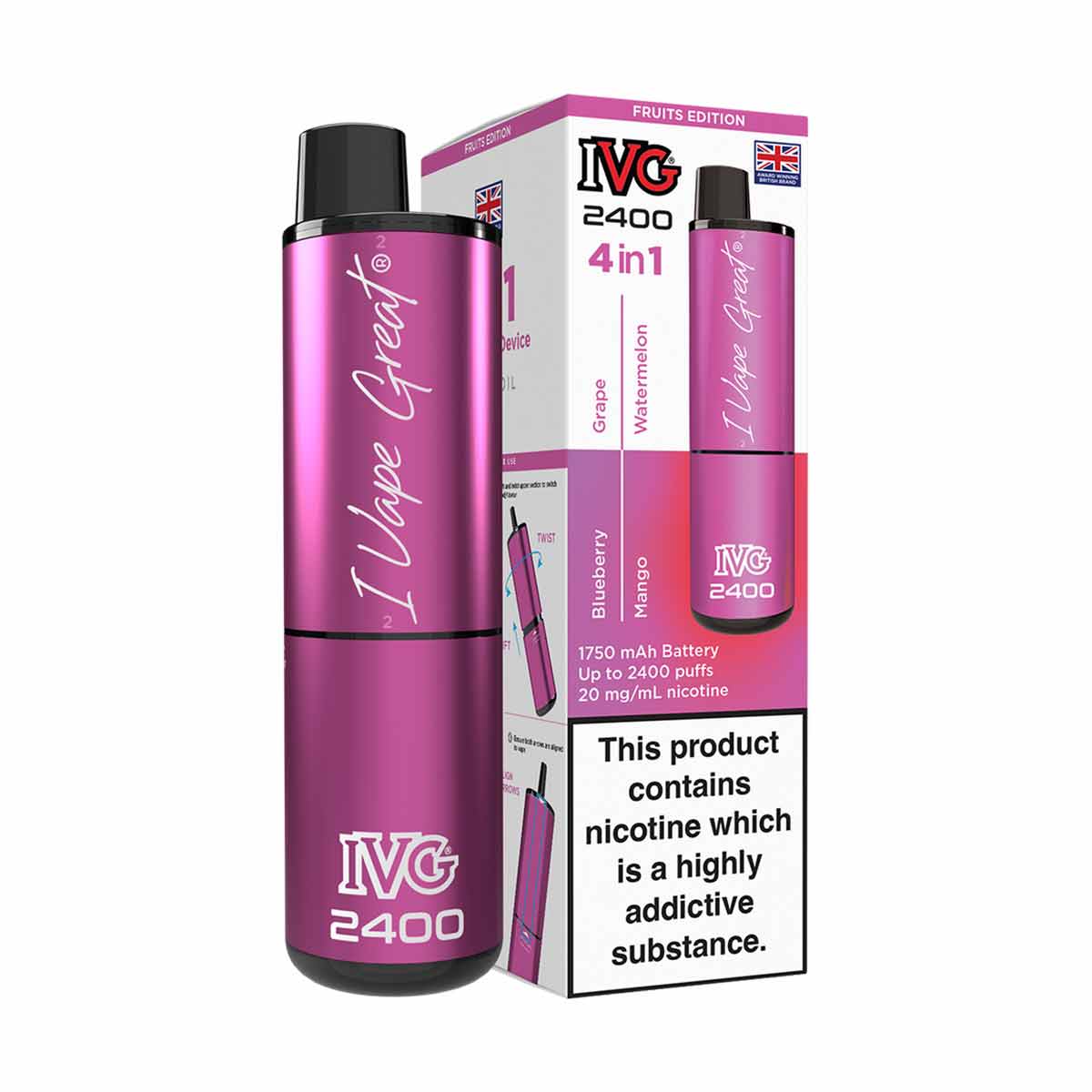 IVG 2400 Rechargeable Vape Kit