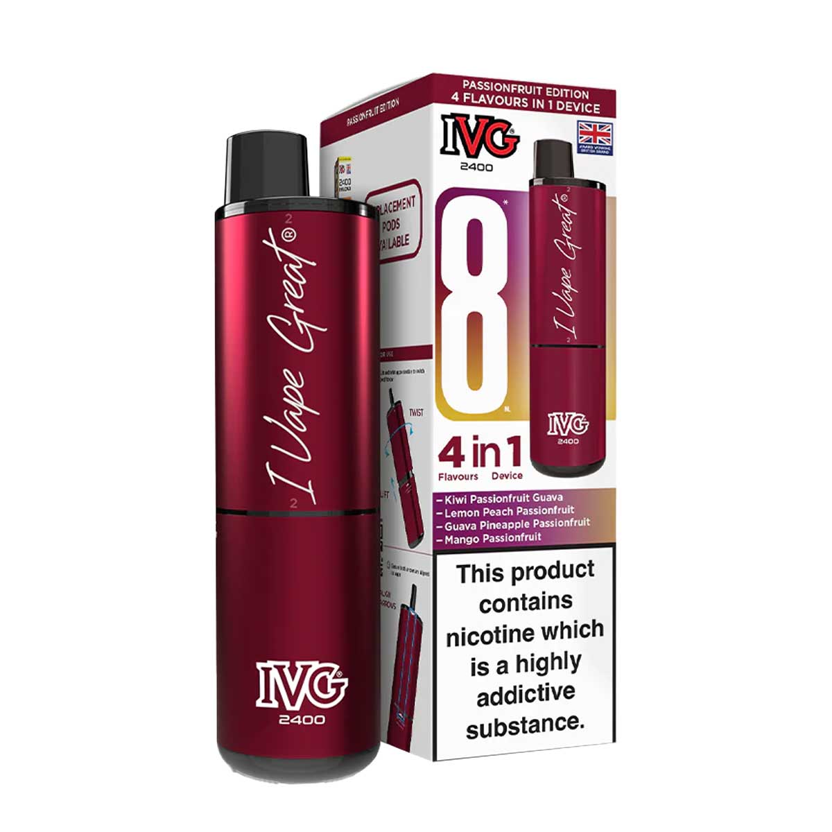 IVG 2400 Rechargeable Vape Kit