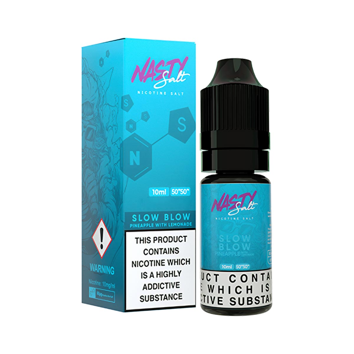 Slow Blow nasty salt e liquid nic salts 10ml