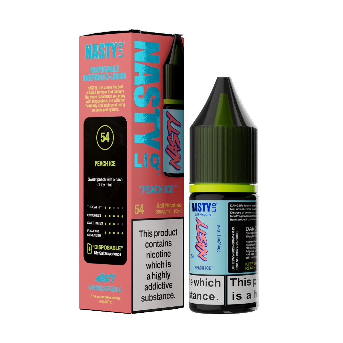 Peach Ice Nic Salt E-Liquid by Nasty Liq | Grey Haze UK Peach Ice Nic Salt E-Liquid by Nasty Liq | Grey Haze UK