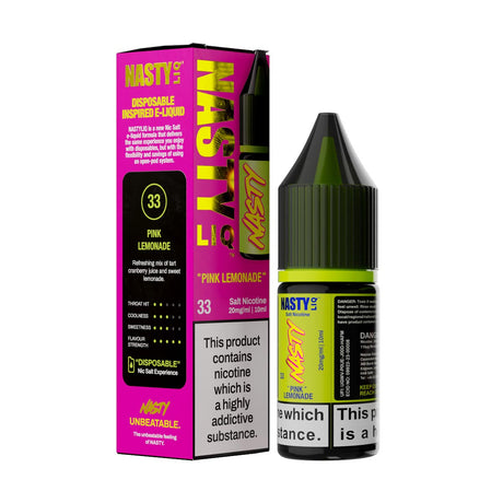 Pink Lemonade nasty liq nic salts 10ml 20mg