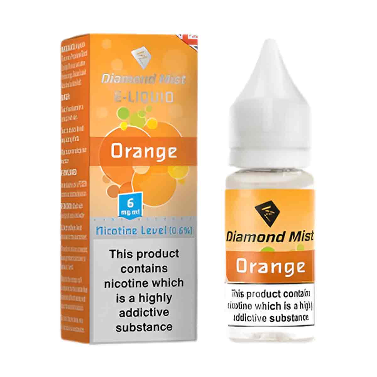 Orange Diamond Mist 50/50 Nic Salt E-Liquid