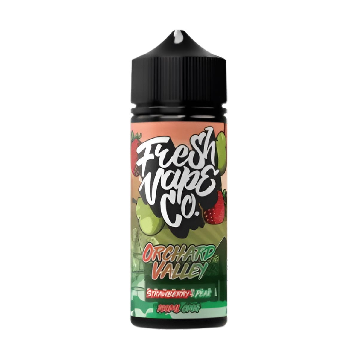 Orchard Valley - Strawberry & Pear Fresh Vape Co 100ml Shortfill E-Liquid