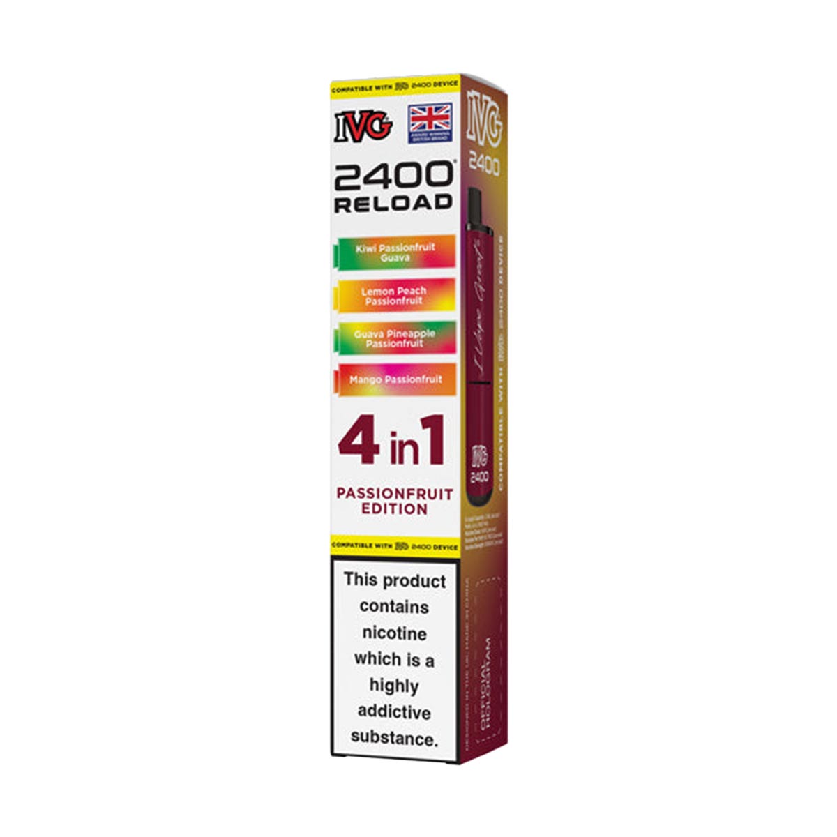IVG 2400 Reload Pods 4 in 1 Pack