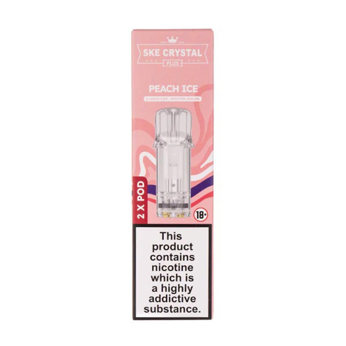 Peach Ice SKE Crystal Plus Prefilled Pods