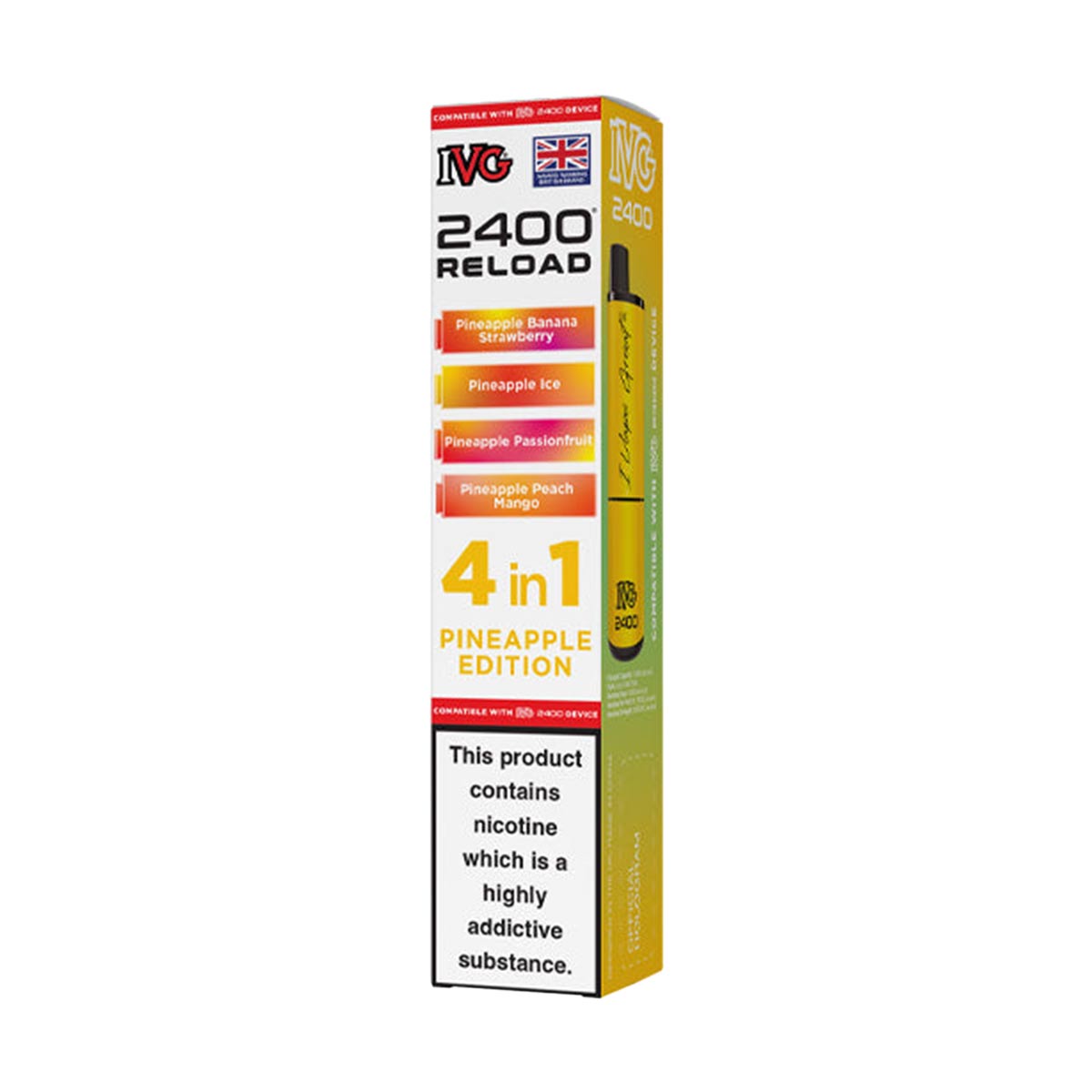 IVG 2400 Reload Pods 4 in 1 Pack