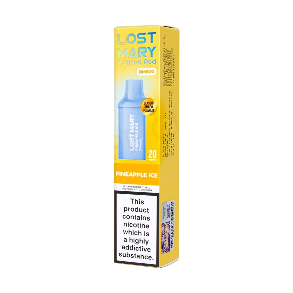 Lost Mary BM600 Prefilled Pods