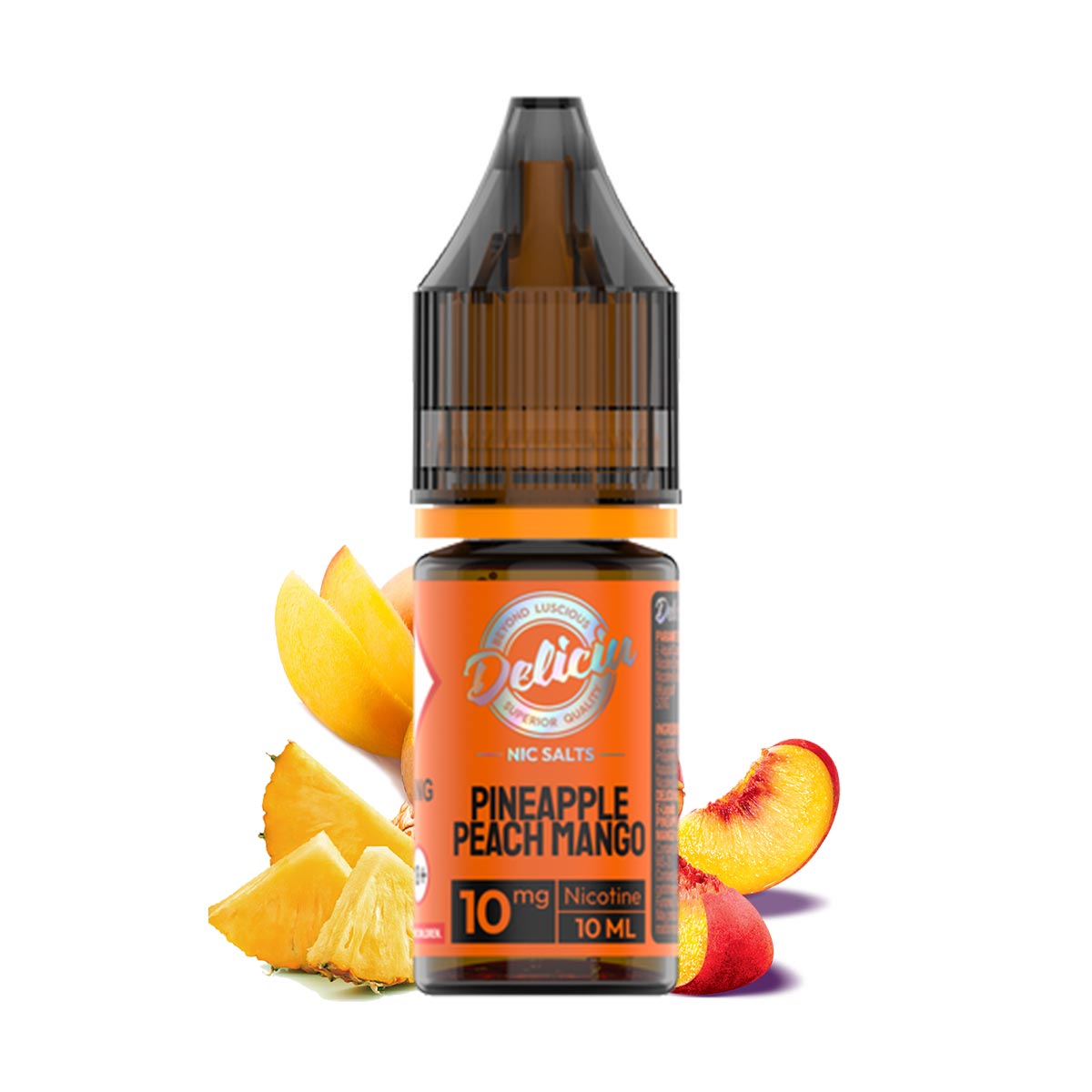 Pineapple Peach Mango Nic Salt E-liquid by Deliciu