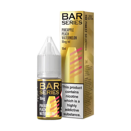 Pineapple Peach Watermelon Nic Salt E-liquid By Bar Series Gold Edition