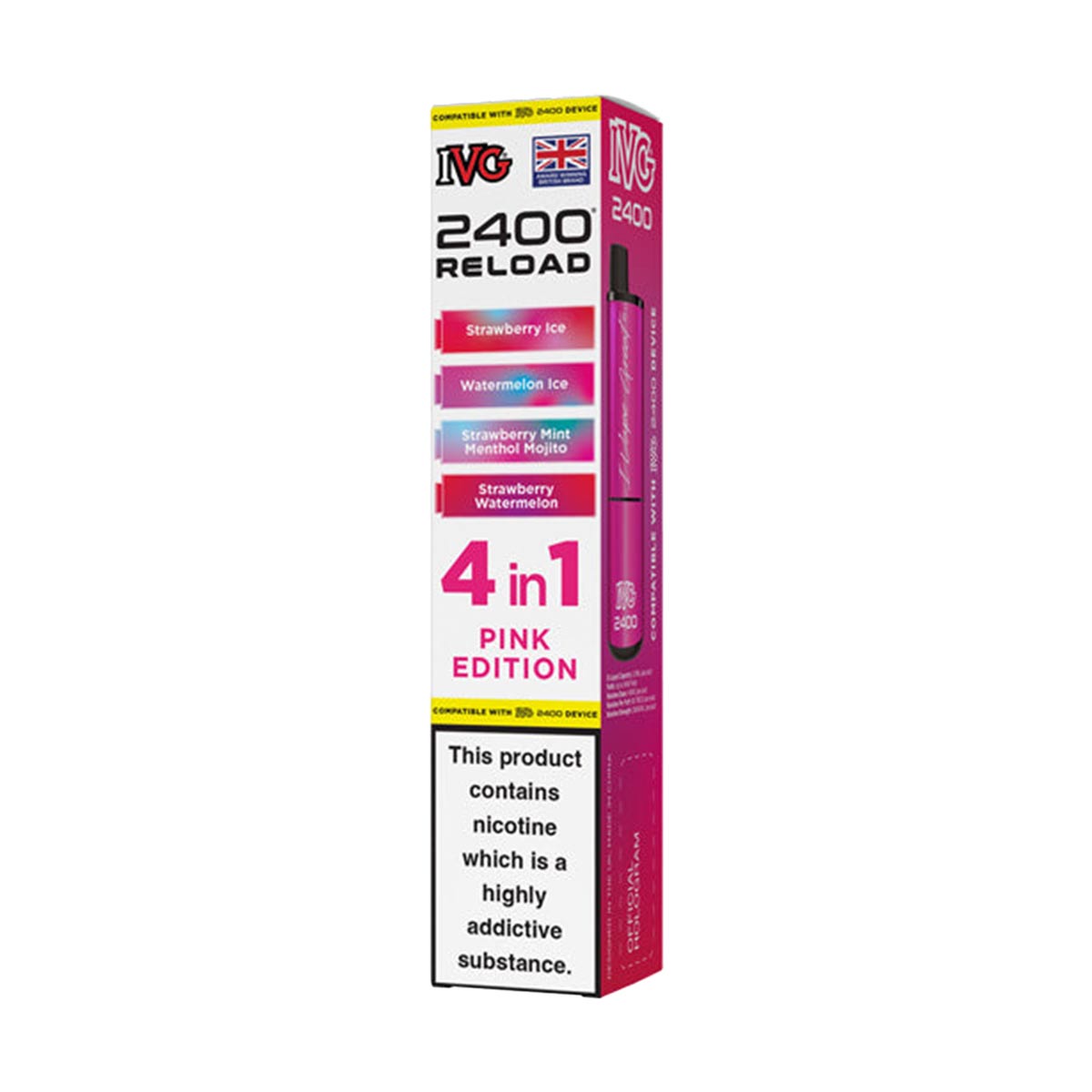 IVG 2400 Reload Pods 4 in 1 Pack