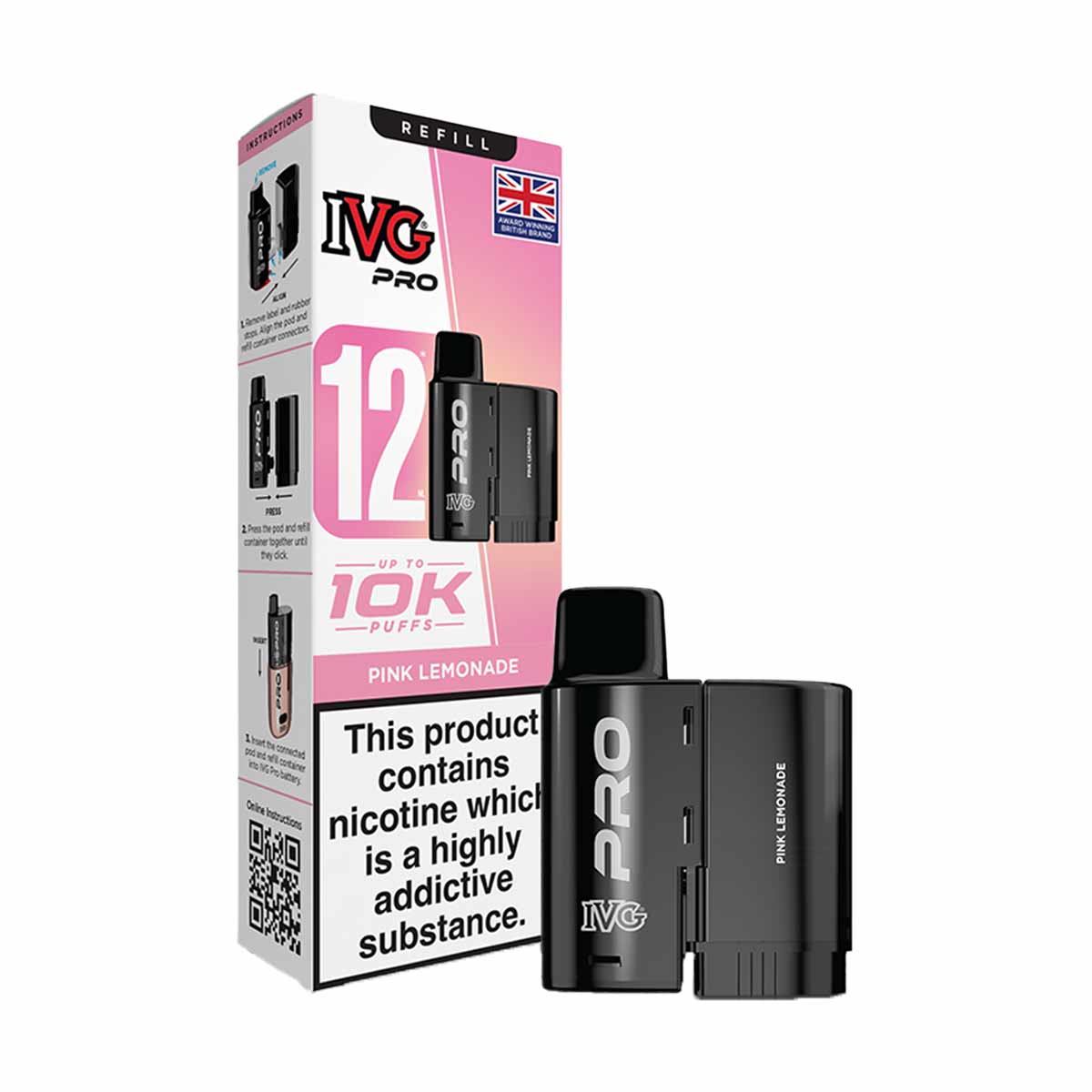 IVG Pro 12 Prefilled Pods + Refill Containers
