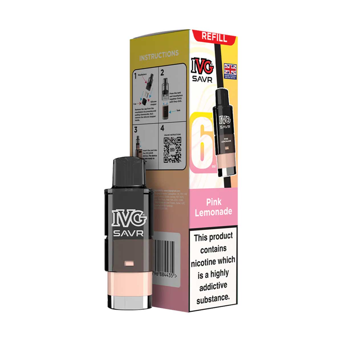IVG SAVR Prefilled Pod + Refill Container