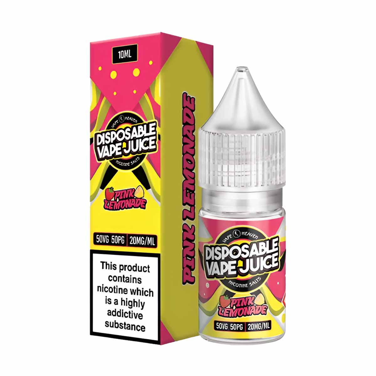 Pink Lemonade Vape Heaven Disposable Vape Juice 10ml Nic Salts