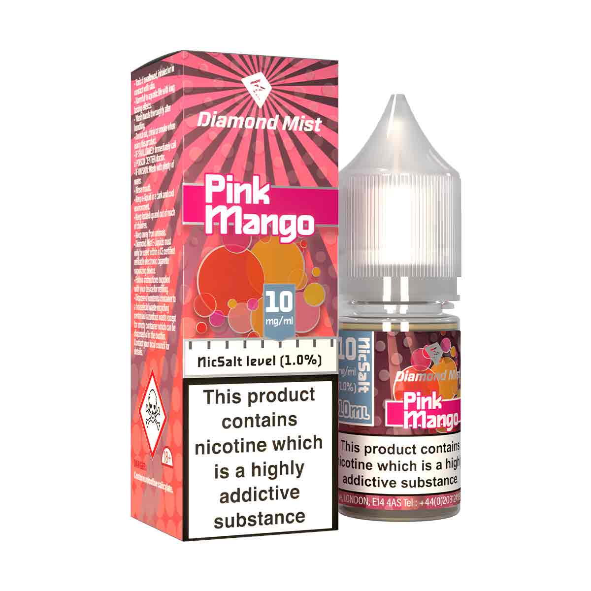 Pink Mango Diamond Mist 50/50 Nic Salt E-Liquid