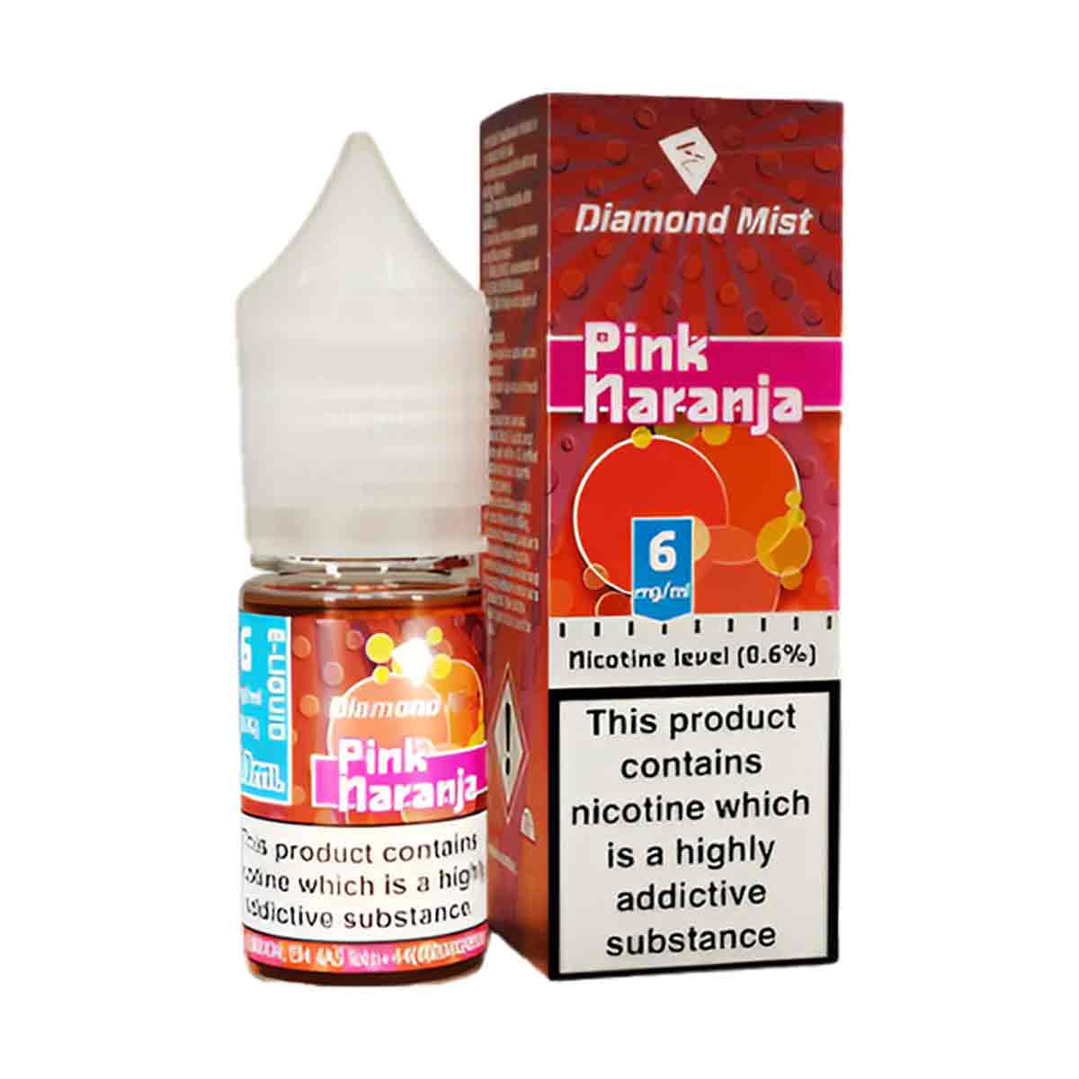 Pink Naranja Diamond Mist 50/50 Nic Salt E-Liquid