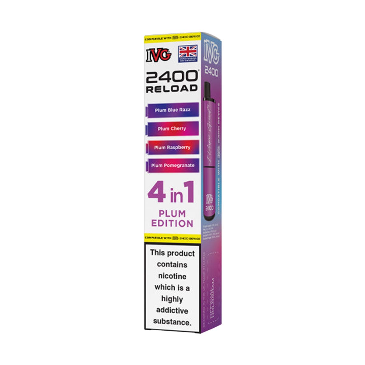 IVG 2400 Reload Pods 4 in 1 Pack