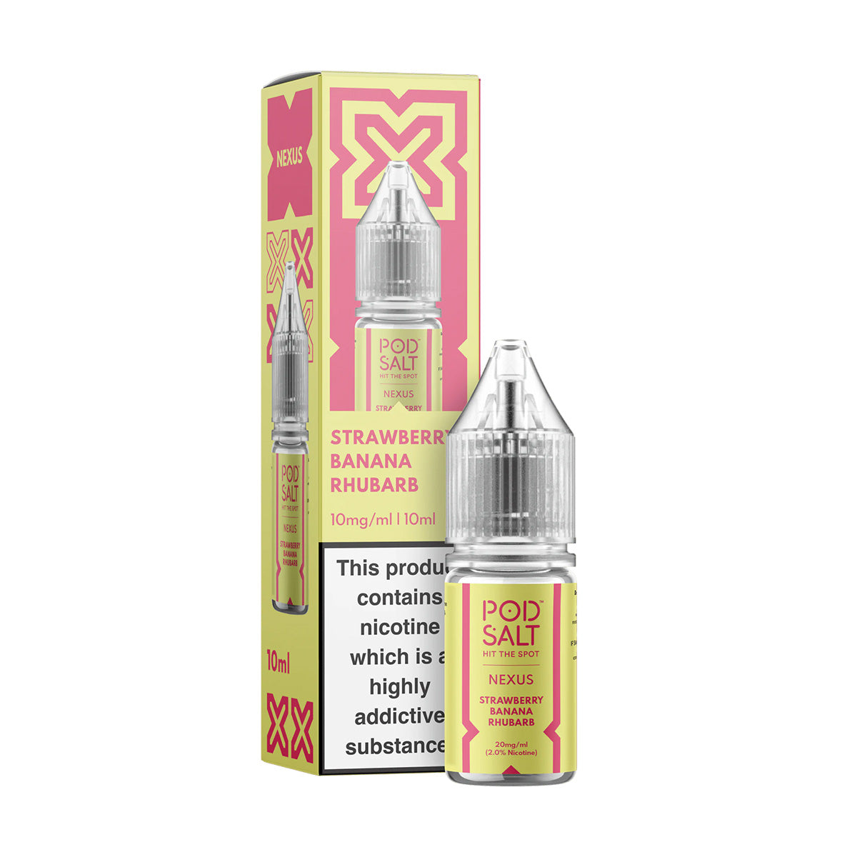 Strawberry Banana Rhubarb Nic Salt by Pod Salt Nexus