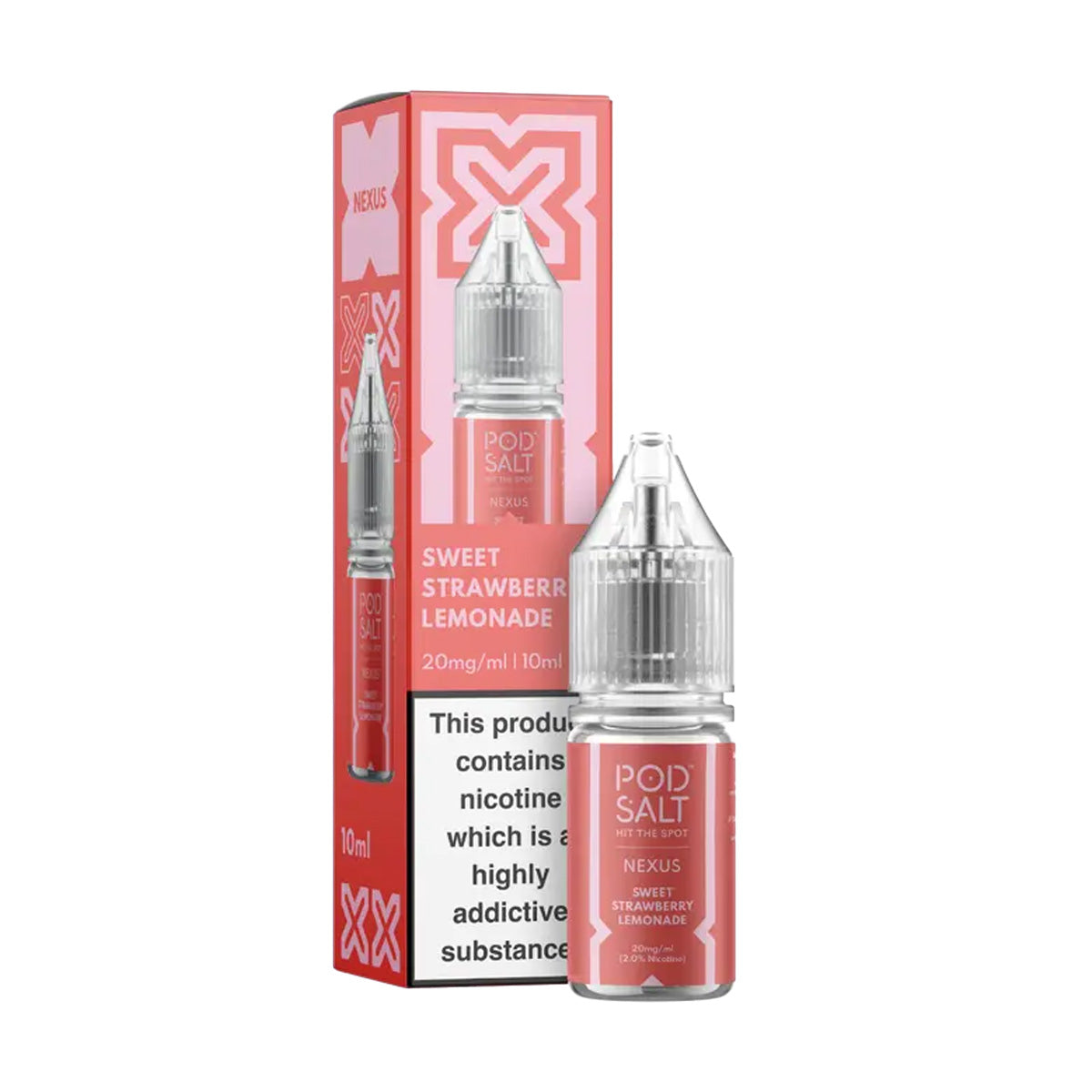 Sweet Strawberry Lemonade Nic Salt by Pod Salt Nexus